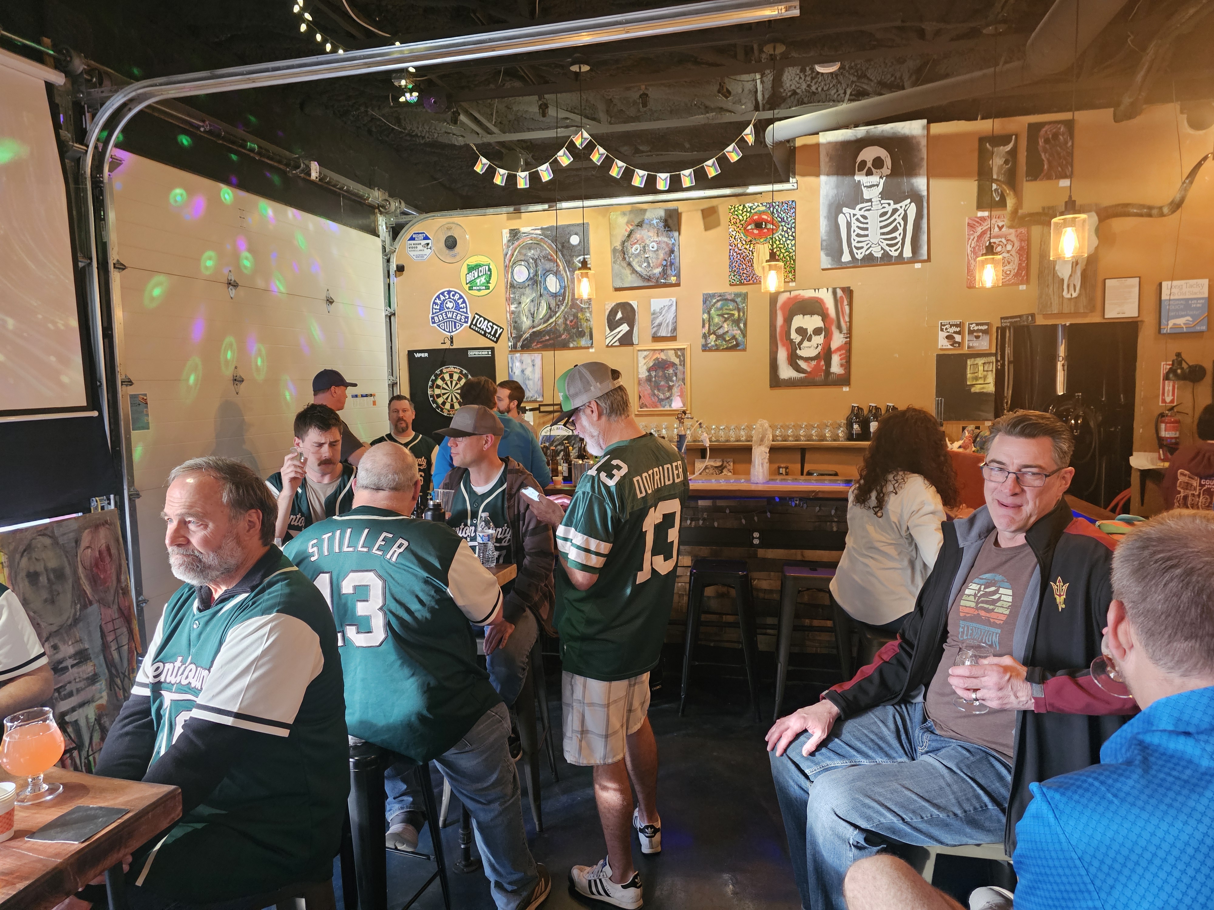 Members socializing at the January DCHG meeting